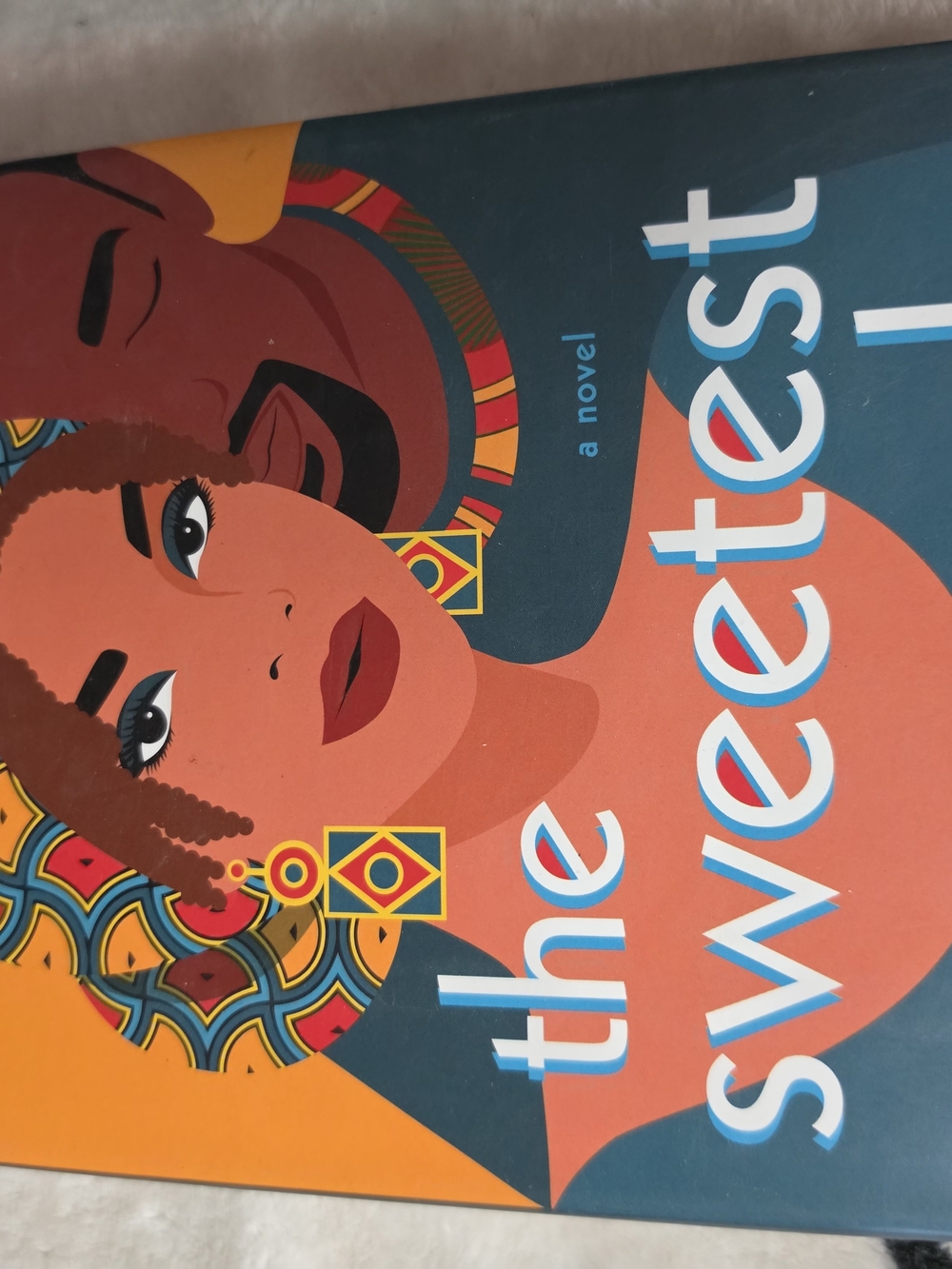 The Sweetest I - Home Wall Art Print in Orange and Teal (Brand Unknown)